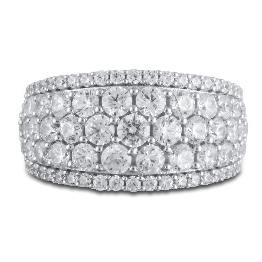 Lab-Created Diamond Anniversary Band 3 ct tw Round 14K White Gold niKlSqOk