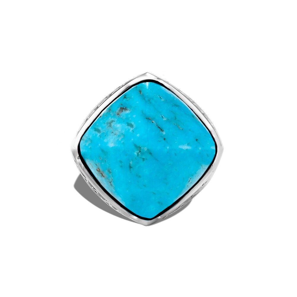 John Hardy Classic Chain Sugarloaf Ring Turquoise Sterling Silver ofdJcLTG [ofdJcLTG]