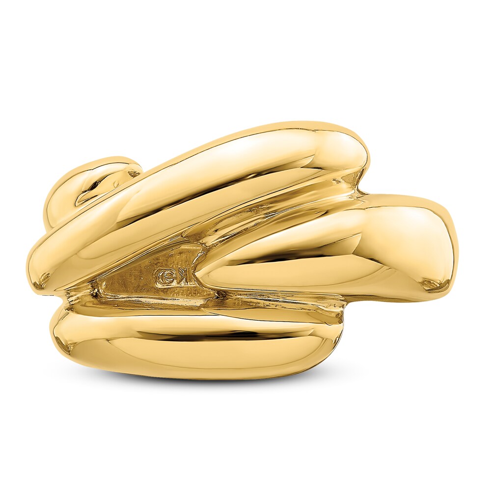 Polished Fancy Ring 14K Yellow Gold p5hENkmn