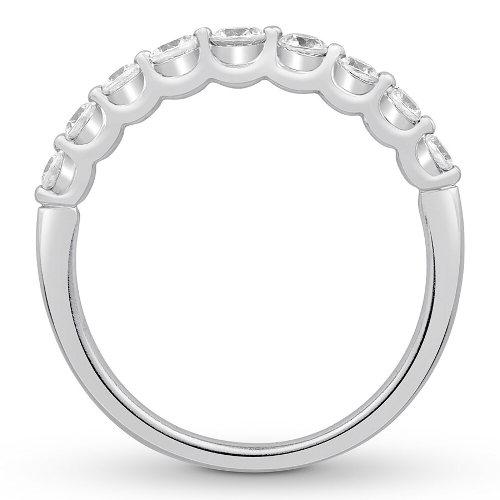 Colorless Diamond Anniversary Ring 1/2 carat tw 14K White Gold pGGJ8Mtf