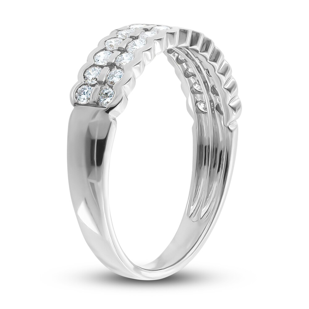 Diamond Anniversary Ring 1/2 ct tw Round 14K White Gold pMfAyFky