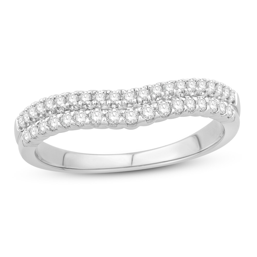 Diamond Contour Ring 1/3 ct tw Round 14K White Gold q6Hm5t4f