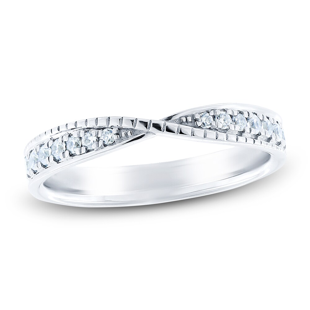 Diamond Anniversary Band 1/3 ct tw Round 14K White Gold qG7Mg8xk