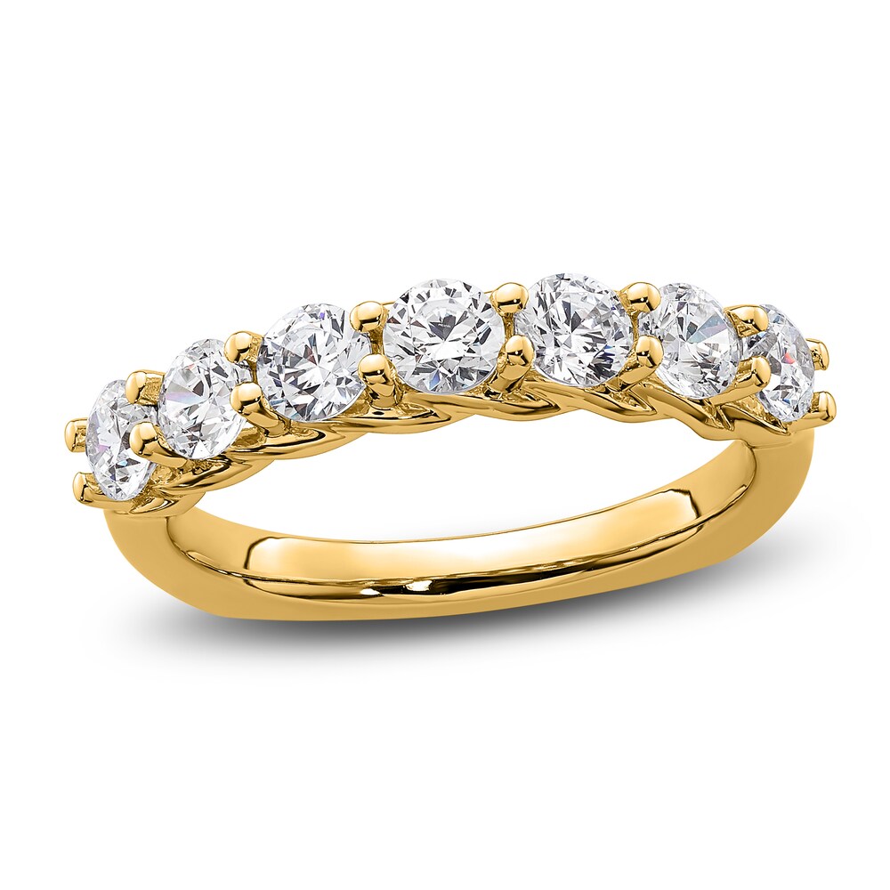 Hearts Desire Diamond Anniversary Ring 1-1/4 ct tw Round 18K Yellow Gold qHhWxbEY [qHhWxbEY]