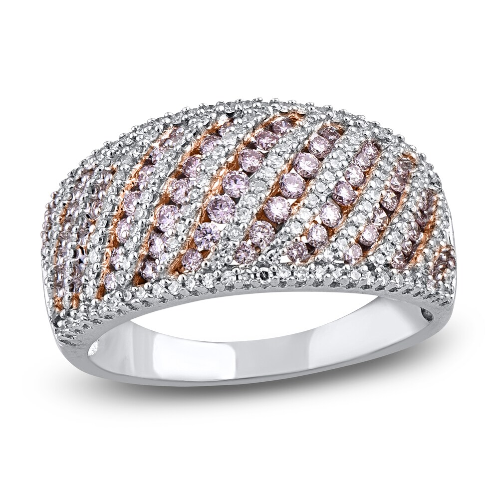 Diamond Anniversary Band 1 ct tw Round 14K Two-Tone Gold qPW6dTuW [qPW6dTuW]