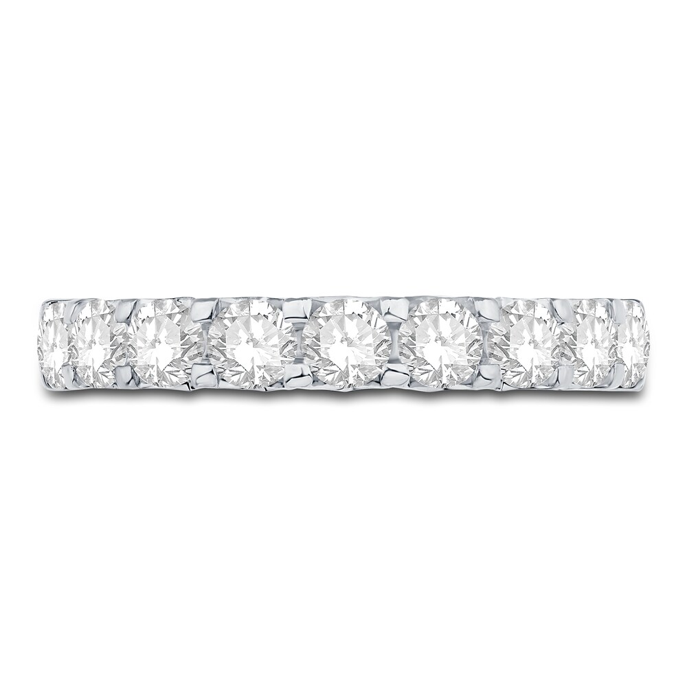 Diamond Anniversary Band 1 ct tw Round 18K White Gold qTS44KRT