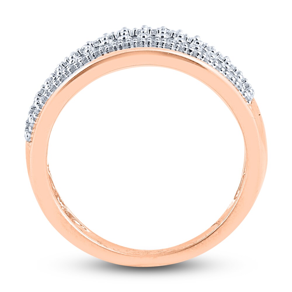 Diamond 5-Row Anniversary Band 1/2 ct tw Round 14K Rose Gold qbzeYvCg