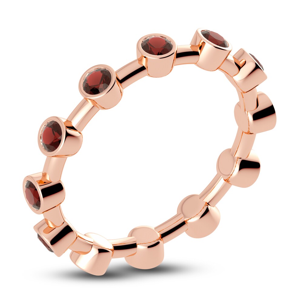 Juliette Maison Natural Garnet Ring 10K Rose Gold qcAJ0o10