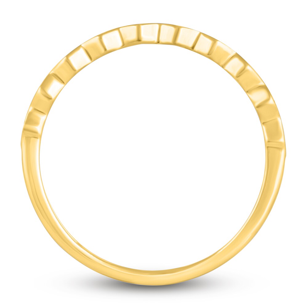 Diamond Stackable Ring 1/6 ct tw Round 14K Yellow Gold qroyExMR