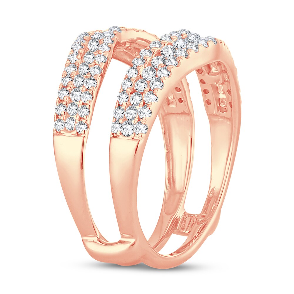 Diamond Enhancer Ring 1 ct tw Round 14K Rose Gold r2irlSgU