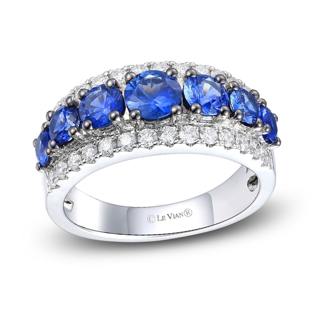 Le Vian Natural Sapphire Ring 1/2 ct tw Diamonds Platinum rOXHqlOw [rOXHqlOw]