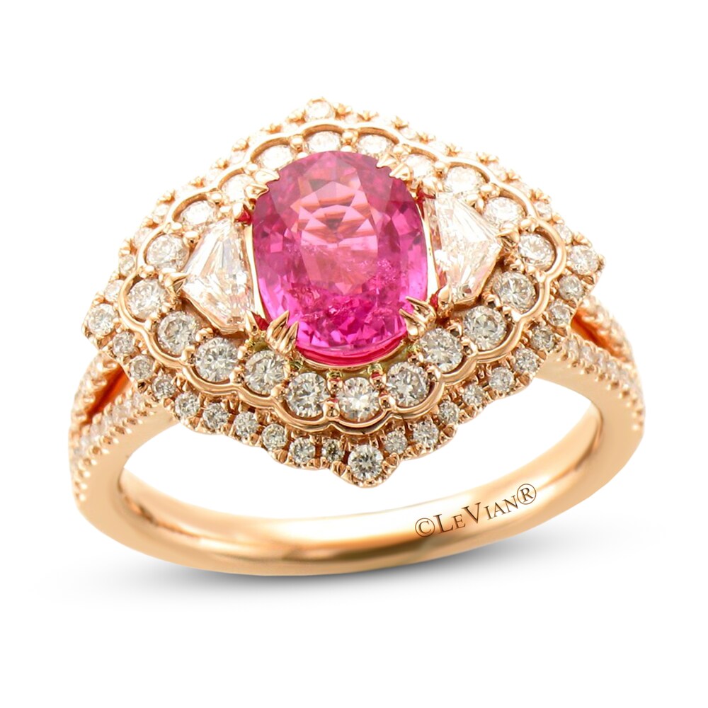 Le Vian Couture Pink Sapphire Ring 3/4 ct tw Diamonds 18K Strawberry Gold rX73CLIS [rX73CLIS]