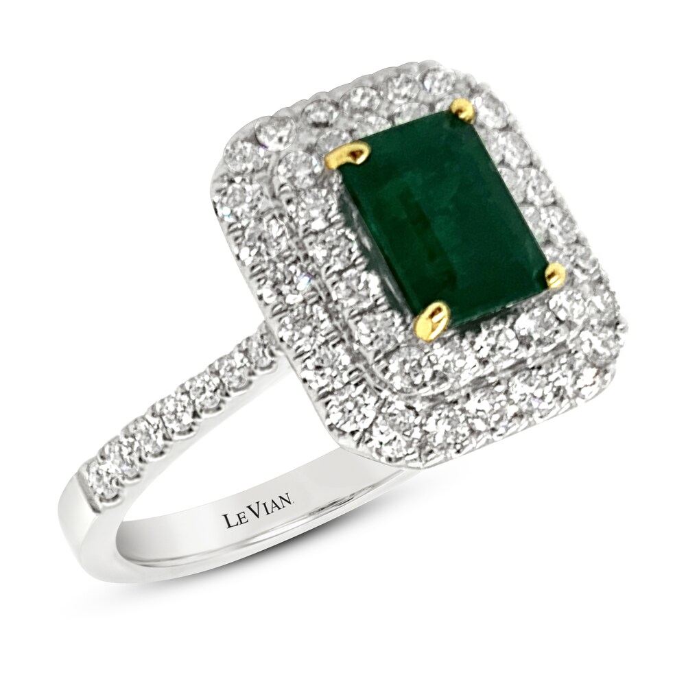 Le Vian Natural Emerald Ring 3/4 ct tw Diamonds 14K Two-Tone Gold rmSbN9Ds [rmSbN9Ds]