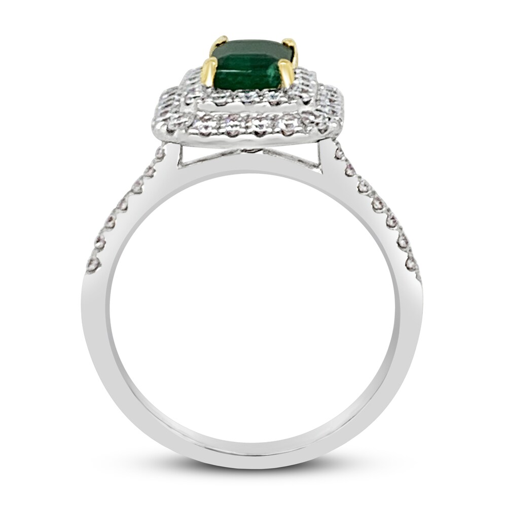 Le Vian Natural Emerald Ring 3/4 ct tw Diamonds 14K Two-Tone Gold rmSbN9Ds