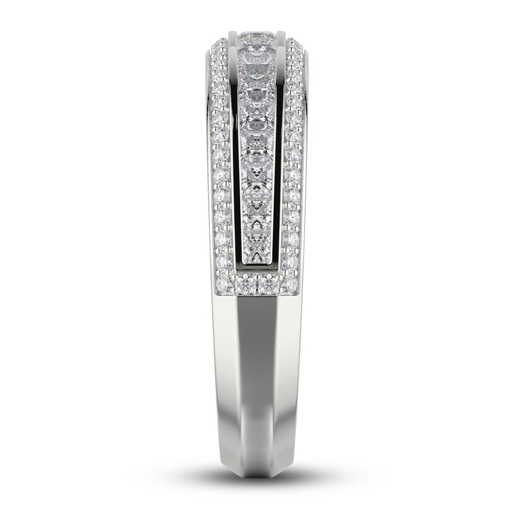 Michael M Diamond Wedding Band 1 ct tw Round 18K White Gold rvOiRHME