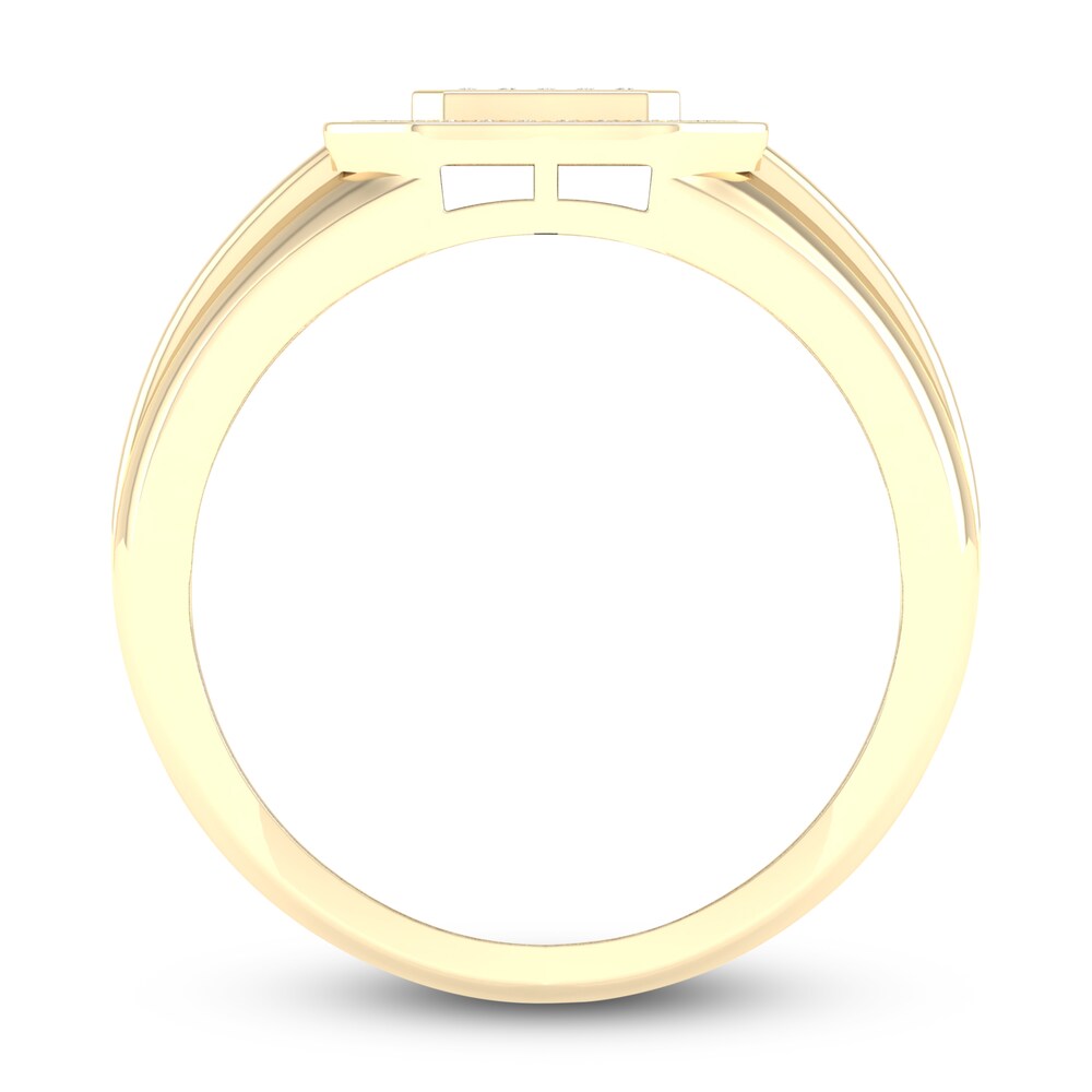 Men\'s Diamond Ring 1/3 ct tw Round 10K Yellow Gold s3hvleXU