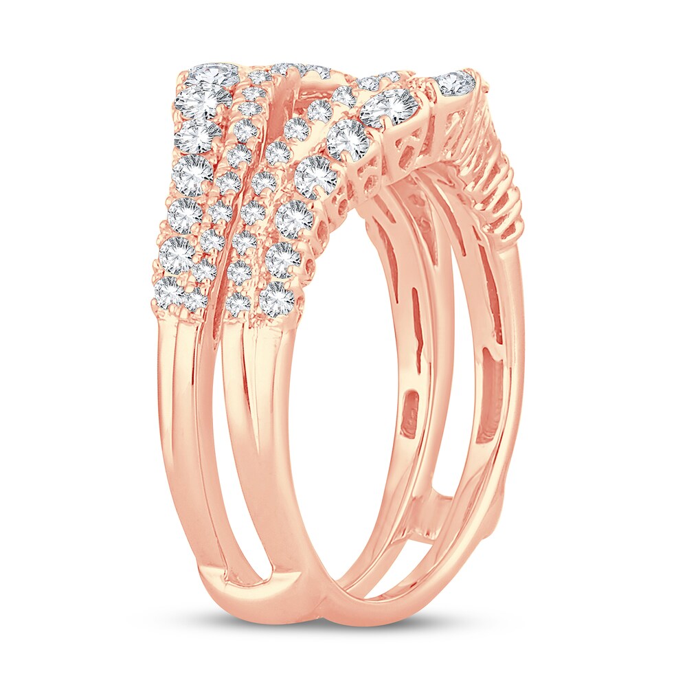 Diamond Enhancer Ring 1 ct tw Round 14K Rose Gold s4X2fgZV