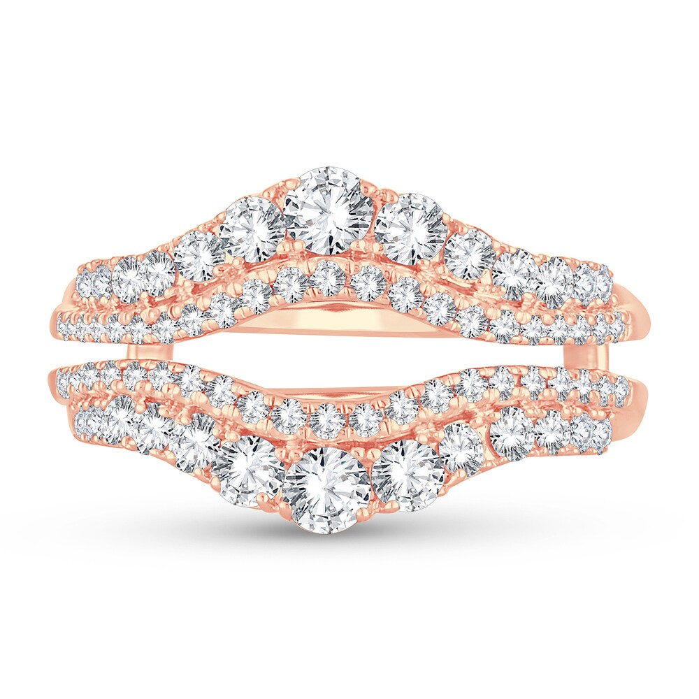 Diamond Enhancer Ring 1 ct tw Round 14K Rose Gold s4X2fgZV