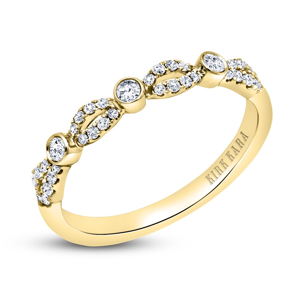 Kirk Kara Diamond Twist Wedding Band 1/5 ct tw Round 18K Yellow Gold (SI/2) sGWysDu8