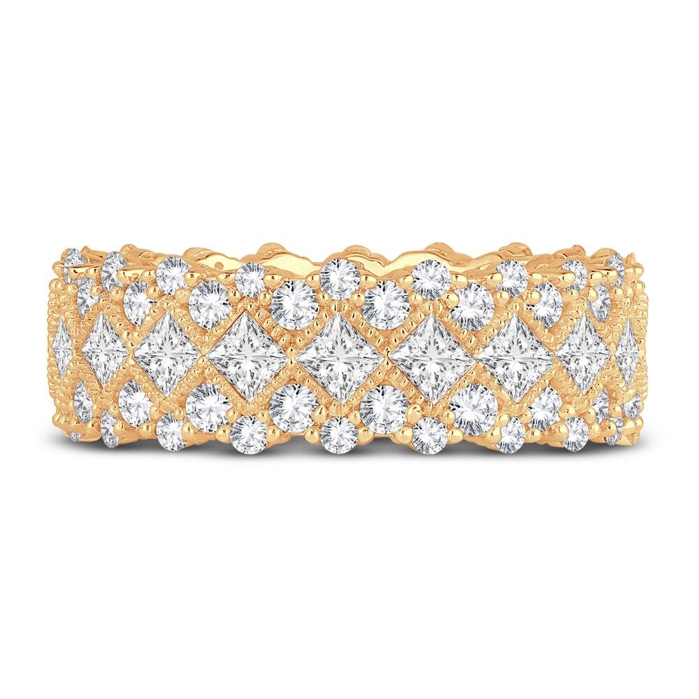 Diamond Eternity Band 3 ct tw Round 14K Yellow Gold sgcdJsUH