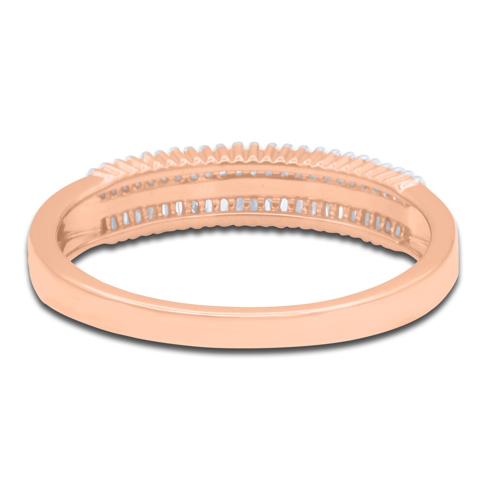 Diamond Anniversary Band 1/3 ct tw Baguette 14K Rose Gold spFKfdVc