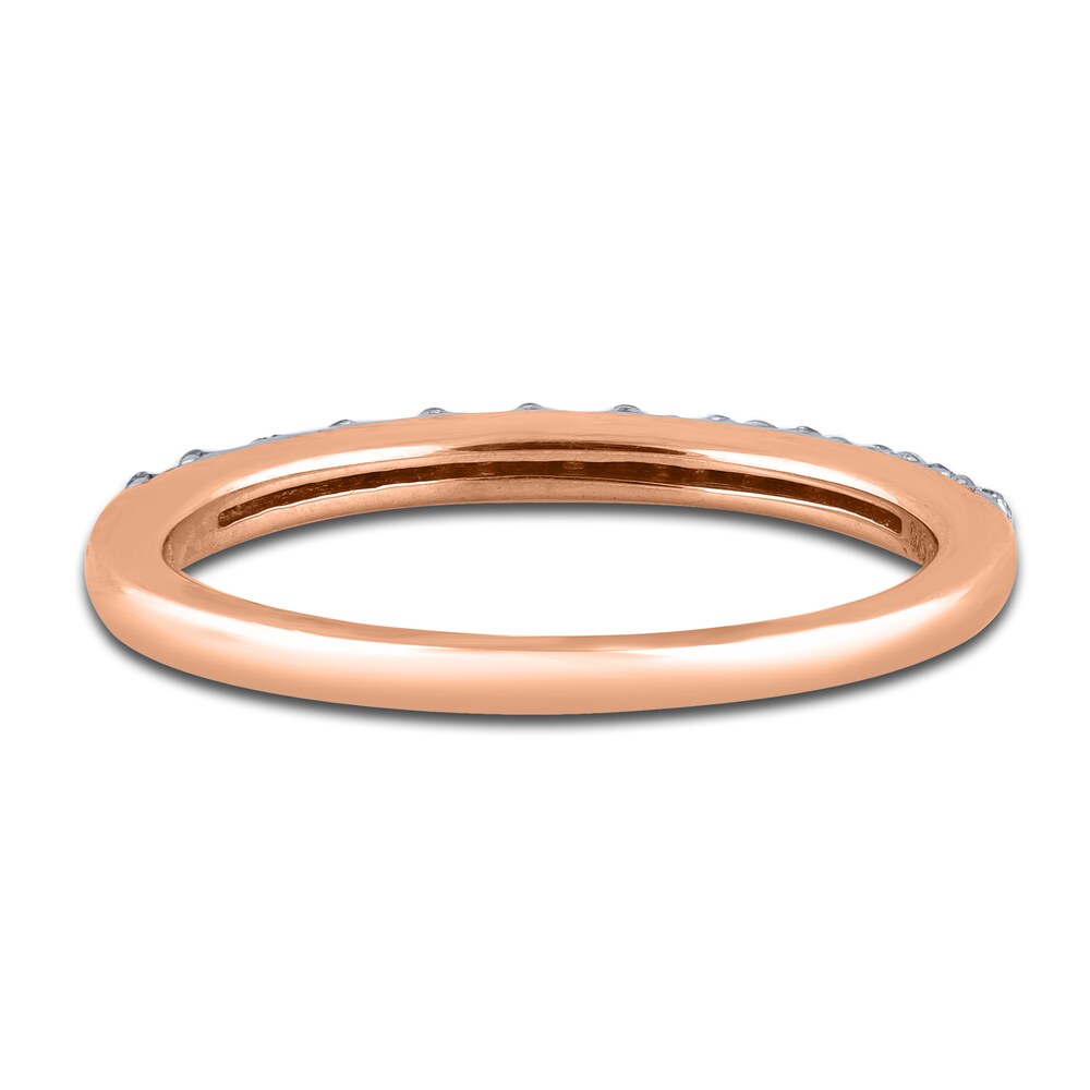 Diamond Wedding Band 1/4 ct tw Round 14K Rose Gold sr8eFpz9