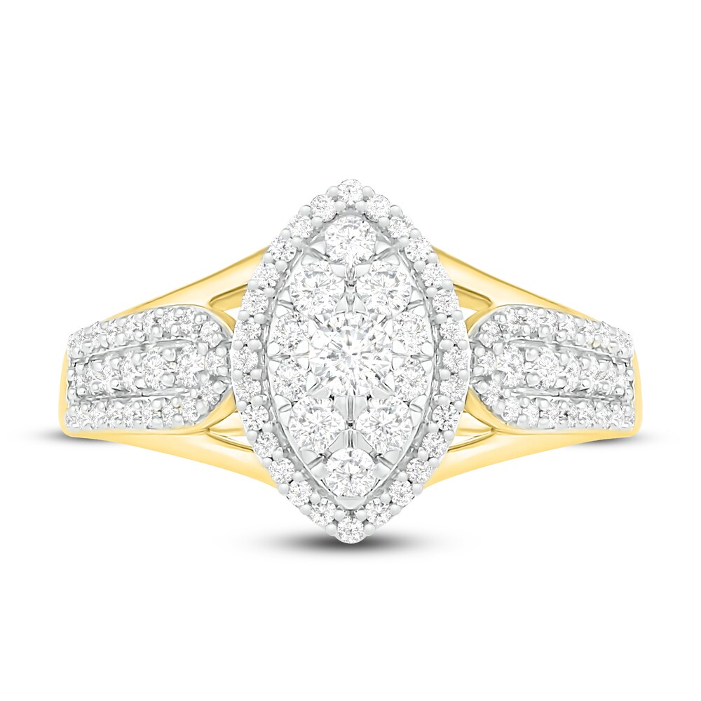 Diamond Ring 3/4 ct tw Round 14K Yellow Gold tERcODhe