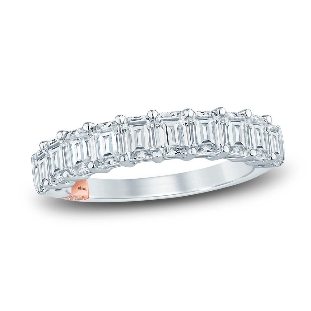 Pnina Tornai Lab-Created Diamond Anniversary Band 2 ct tw Emerald 14K White Gold tEbtyspo [tEbtyspo]