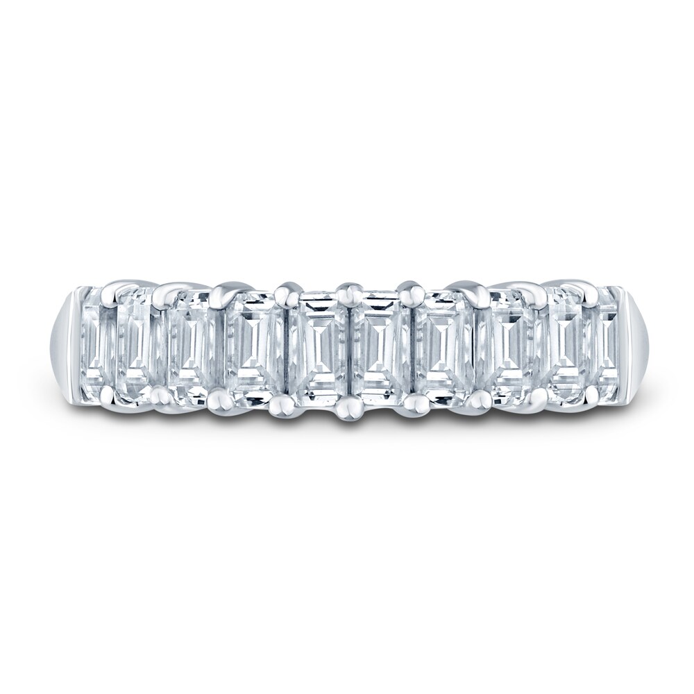 Pnina Tornai Lab-Created Diamond Anniversary Band 2 ct tw Emerald 14K White Gold tEbtyspo