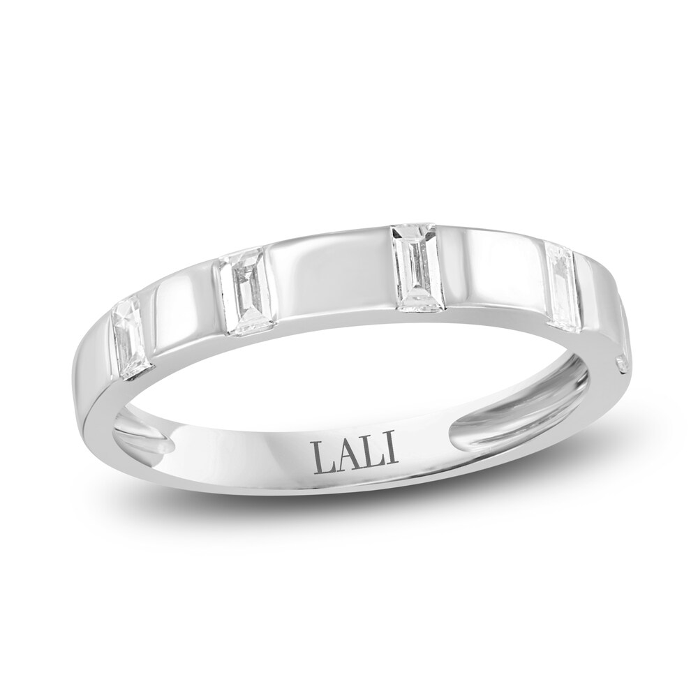 LALI Jewels Diamond Anniversary Ring 1/3 ct tw Baguette 14K White Gold tGKlp5lt