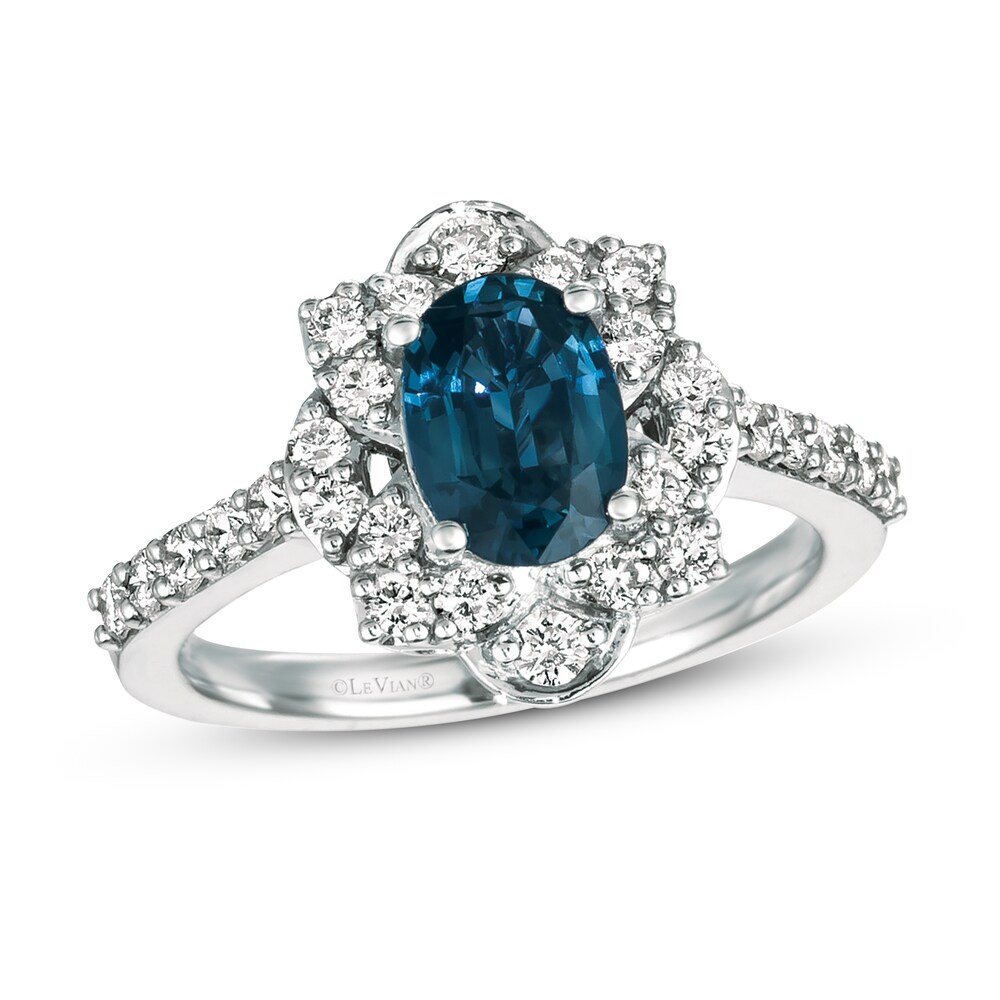 Le Vian Natural Sapphire Ring 5/8 ct tw Diamonds Platinum thQIzIYm