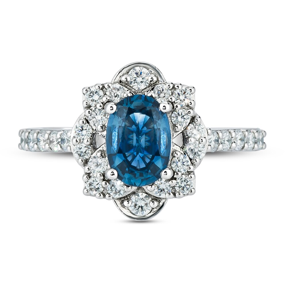 Le Vian Natural Sapphire Ring 5/8 ct tw Diamonds Platinum thQIzIYm