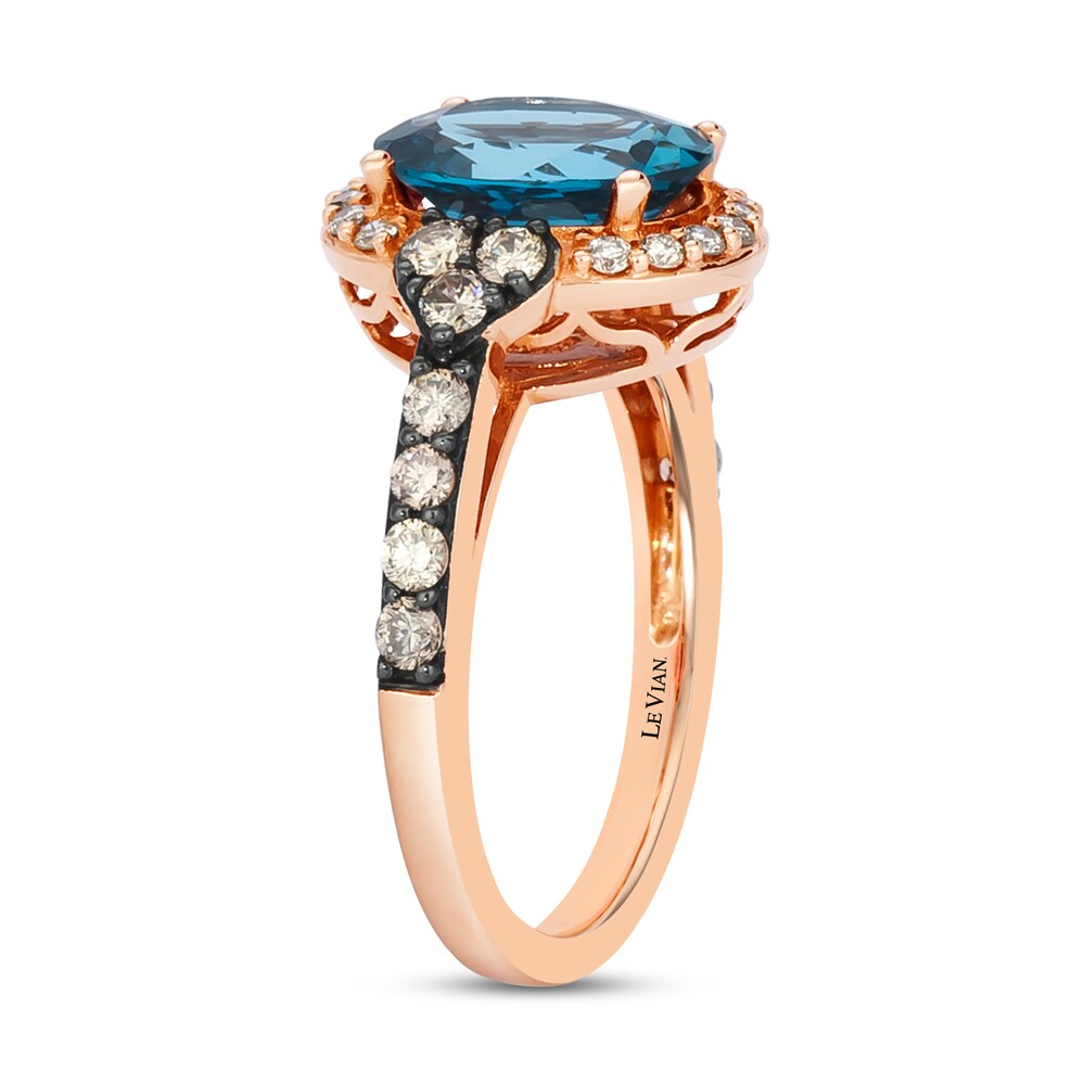 Le Vian Topaz Ring 1/2 carat tw Diamonds 14K Strawberry Gold trWGMGdU