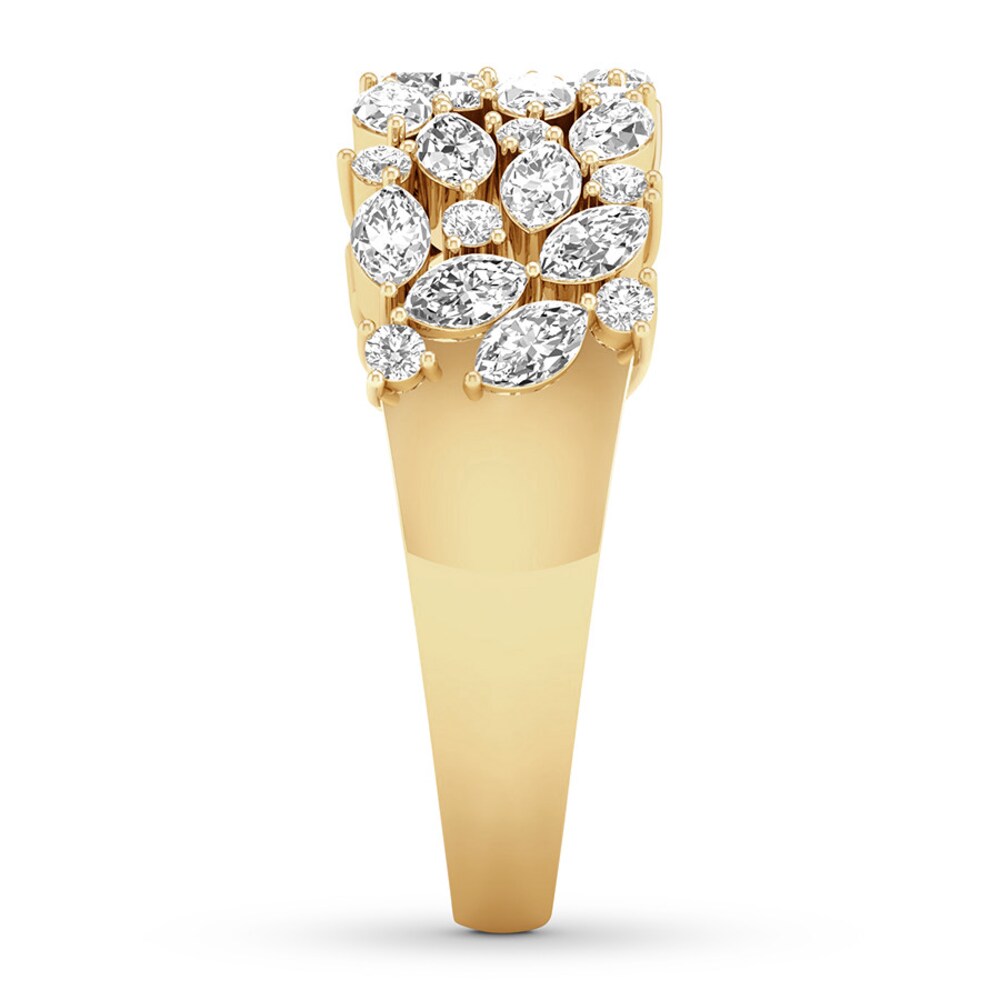 Diamond Anniversary Ring 1-1/5 ct tw Marquise/Round 14K Gold tsmb6eZG