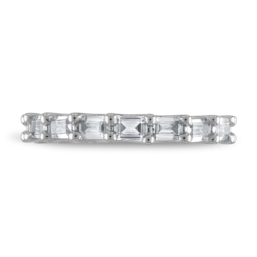 Diamond Eternity Band 3 ct tw Emerald-cut 14K White Gold uBxmorcp