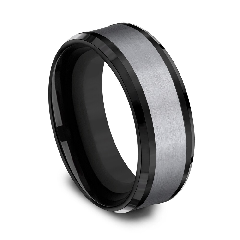 Wedding Band Titanium/Tantalum 8.0mm uFDu22Tx