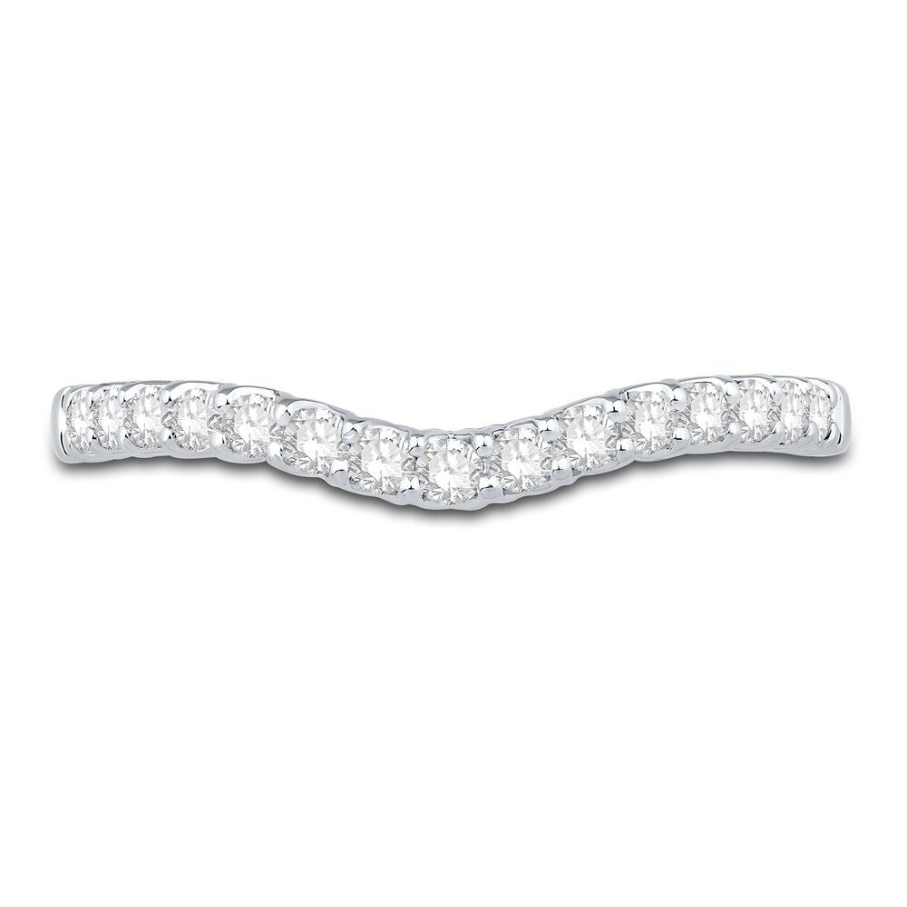 Diamond Contour Anniversary Band 1/4 ct tw Round 18K White Gold uLg7Dwvg