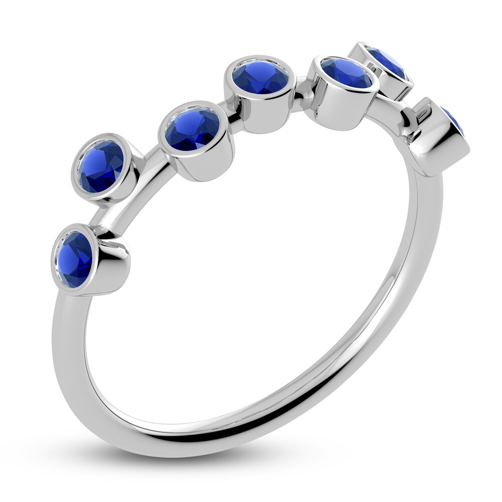 Juliette Maison Natural Blue Sapphire Ring 10K White Gold uc3u7unu