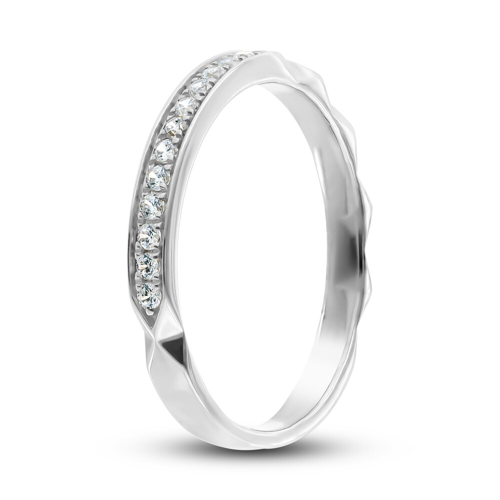 Diamond Anniversary Ring 1/8 ct tw Round 14K White Gold ucwh8Aaq