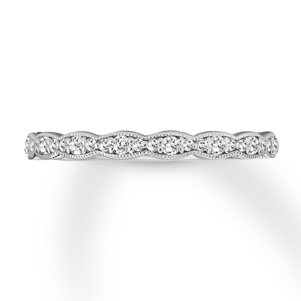 Diamond Anniversary Ring 1/6 carat tw Round-cut 14K White Gold umDWIHjb