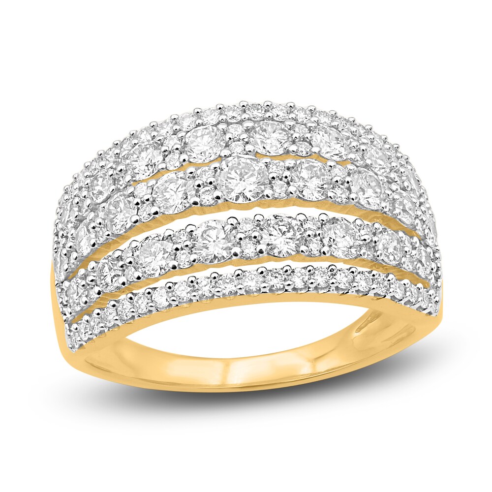 Diamond Anniversary Band 1-3/4 ct tw Round 14K Yellow Gold vB5gG48A [vB5gG48A]