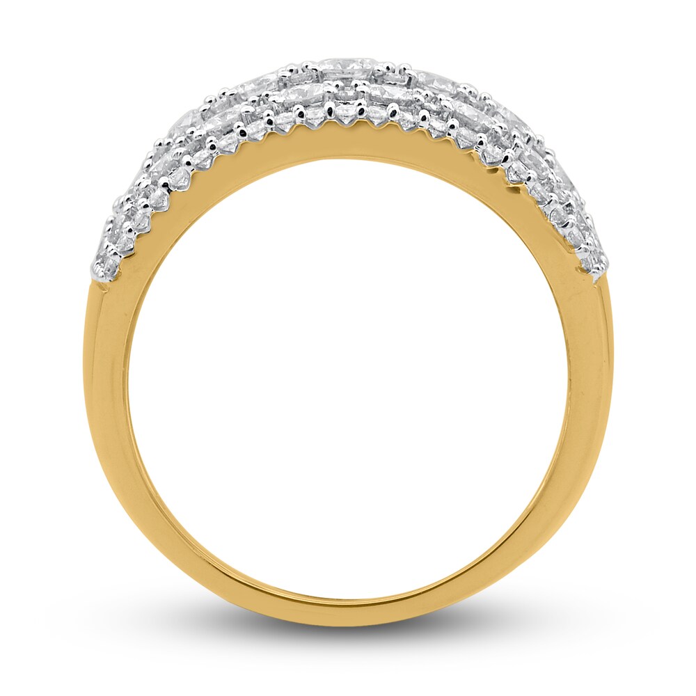 Diamond Anniversary Band 1-3/4 ct tw Round 14K Yellow Gold vB5gG48A