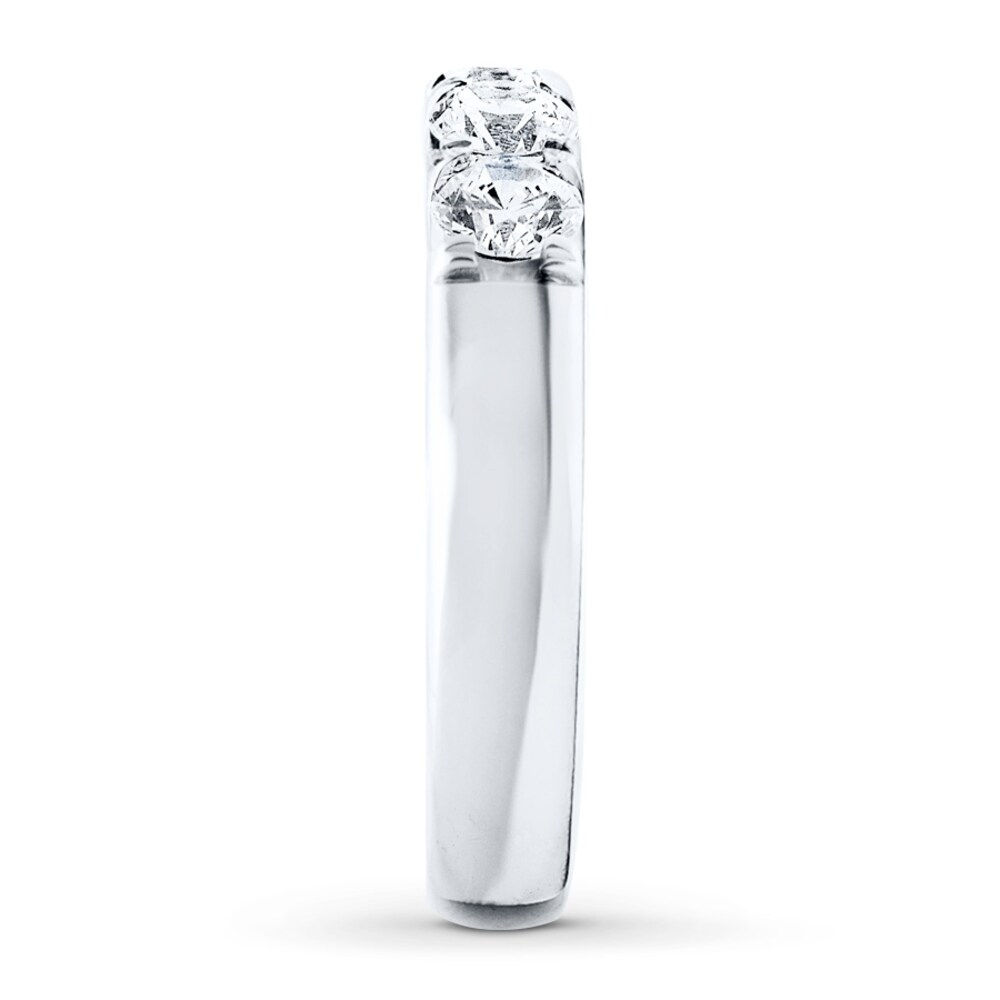 Diamond Anniversary Band 1 ct tw Round-cut 14K White Gold vRcotBGc