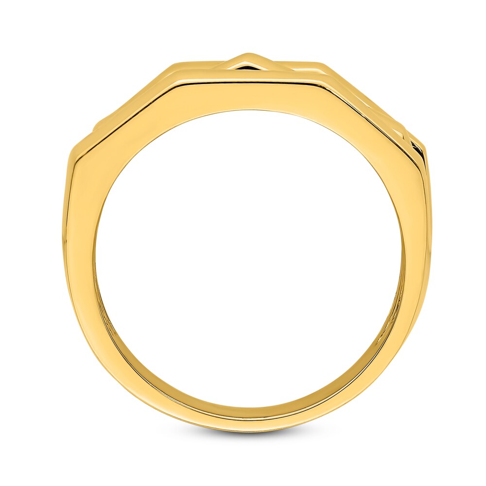 Polished Ridge Dome Ring 14K Yellow Gold vgLviFWT