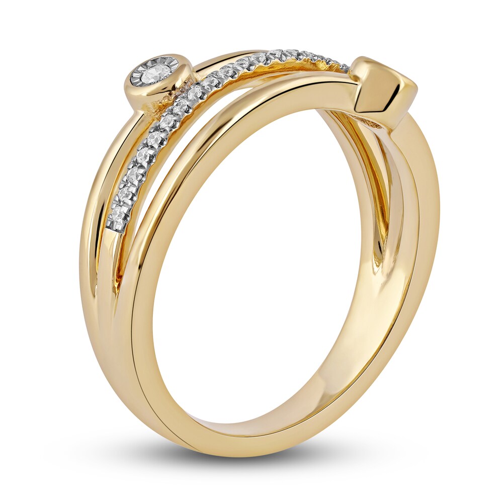 Diamond Stackable Ring 1/8 ct tw Round 14K Yellow Gold voYEiYNQ