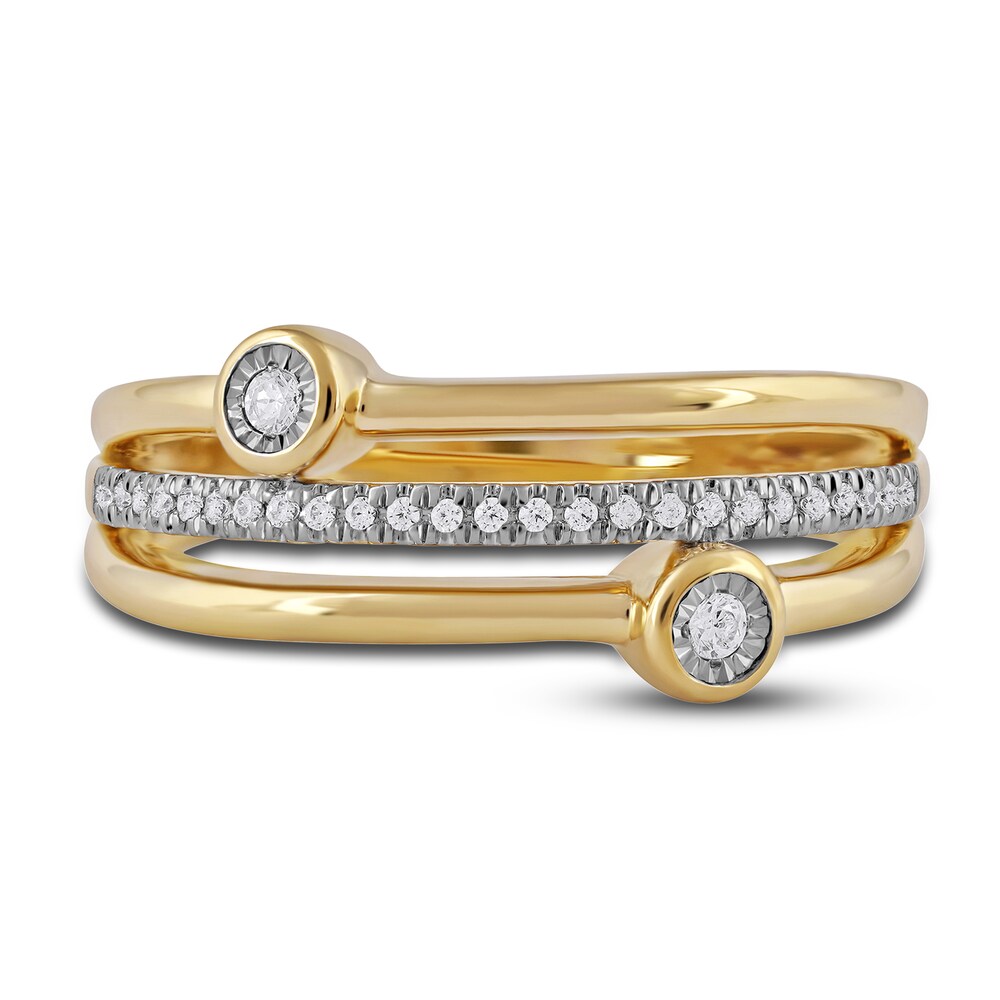 Diamond Stackable Ring 1/8 ct tw Round 14K Yellow Gold voYEiYNQ