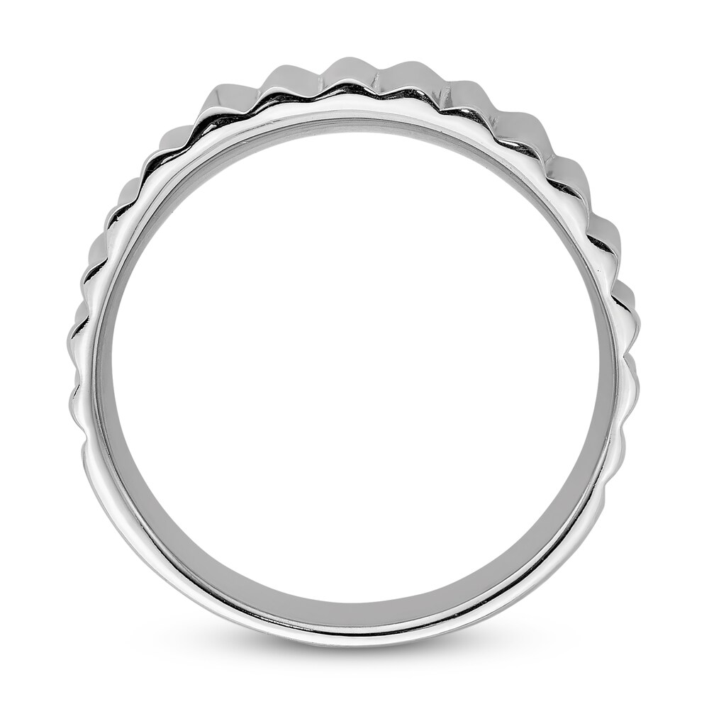 Vertical Ridge Ring Sterling Silver vzUKlqrG