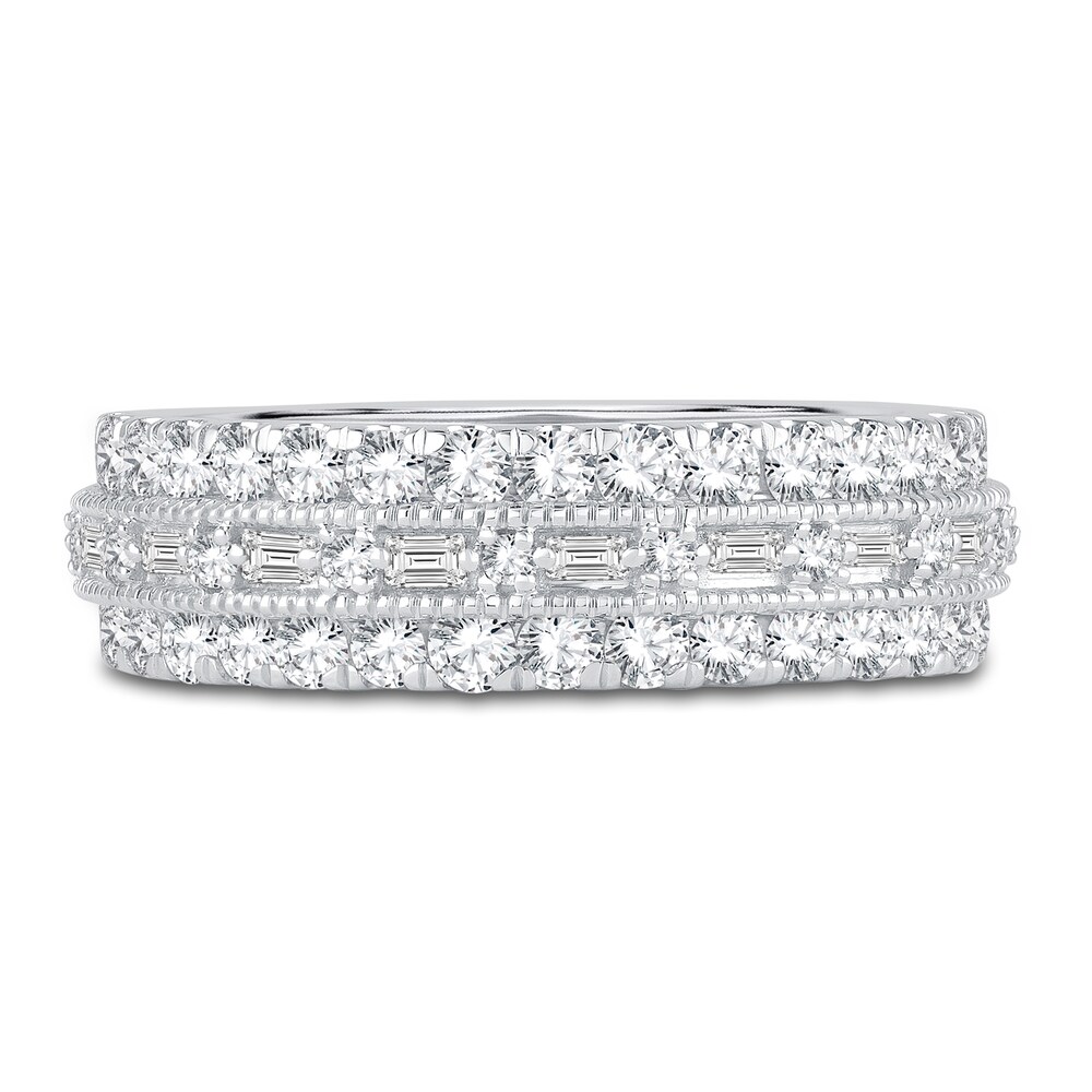 Diamond Eternity Band 2 ct tw Baguette/Round 14K White Gold w3geKdZL