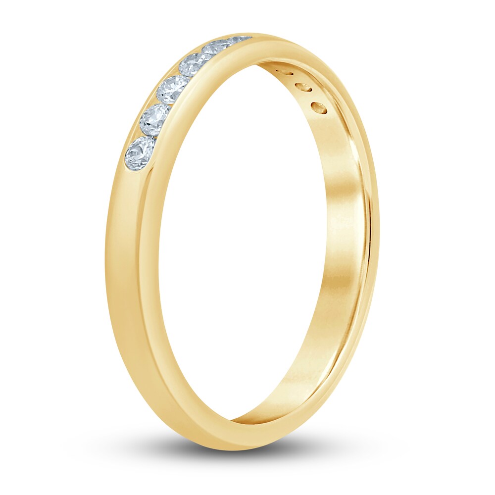 Diamond Anniversary Band 1/4 ct tw Round 14K Yellow Gold wMnX0bqy