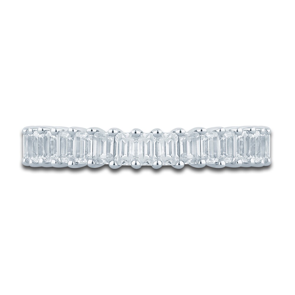 Pnina Tornai Diamond Eternity Ring 2-1/2 ct tw Emerald 14K White Gold wri1eZtB